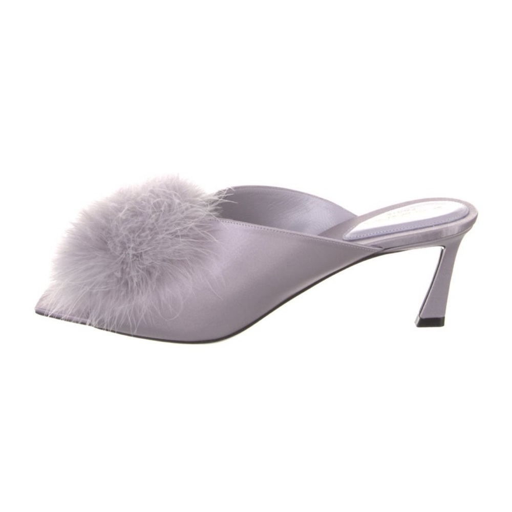 Saint Laurent Feather Embellished Mules - Picture 3 of 5